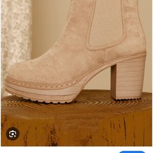 Altar'd State Sonata Suede Booties Never Worn 7.5